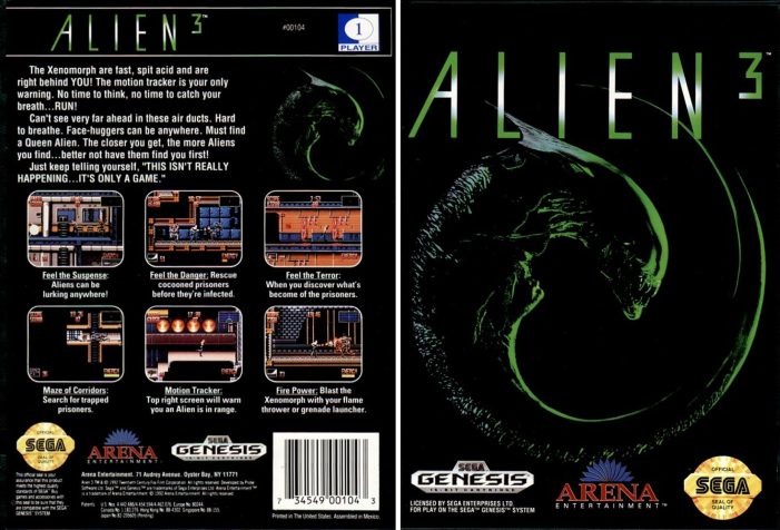 Alien 3 (1992-1994 Game for Various Platforms) - AvPGalaxy