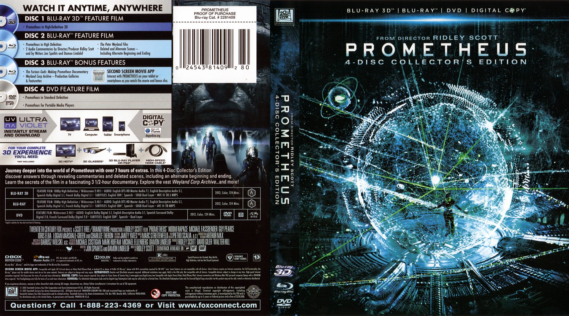 Prometheus DVDs & Blu-Rays - Alien vs. Predator Galaxy