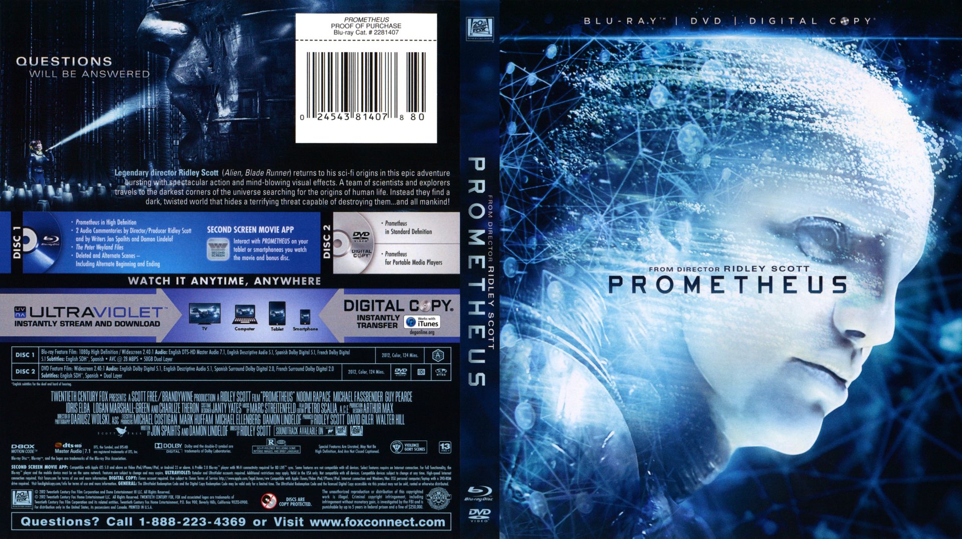 Prometheus DVDs & Blu-Rays - Alien vs. Predator Galaxy