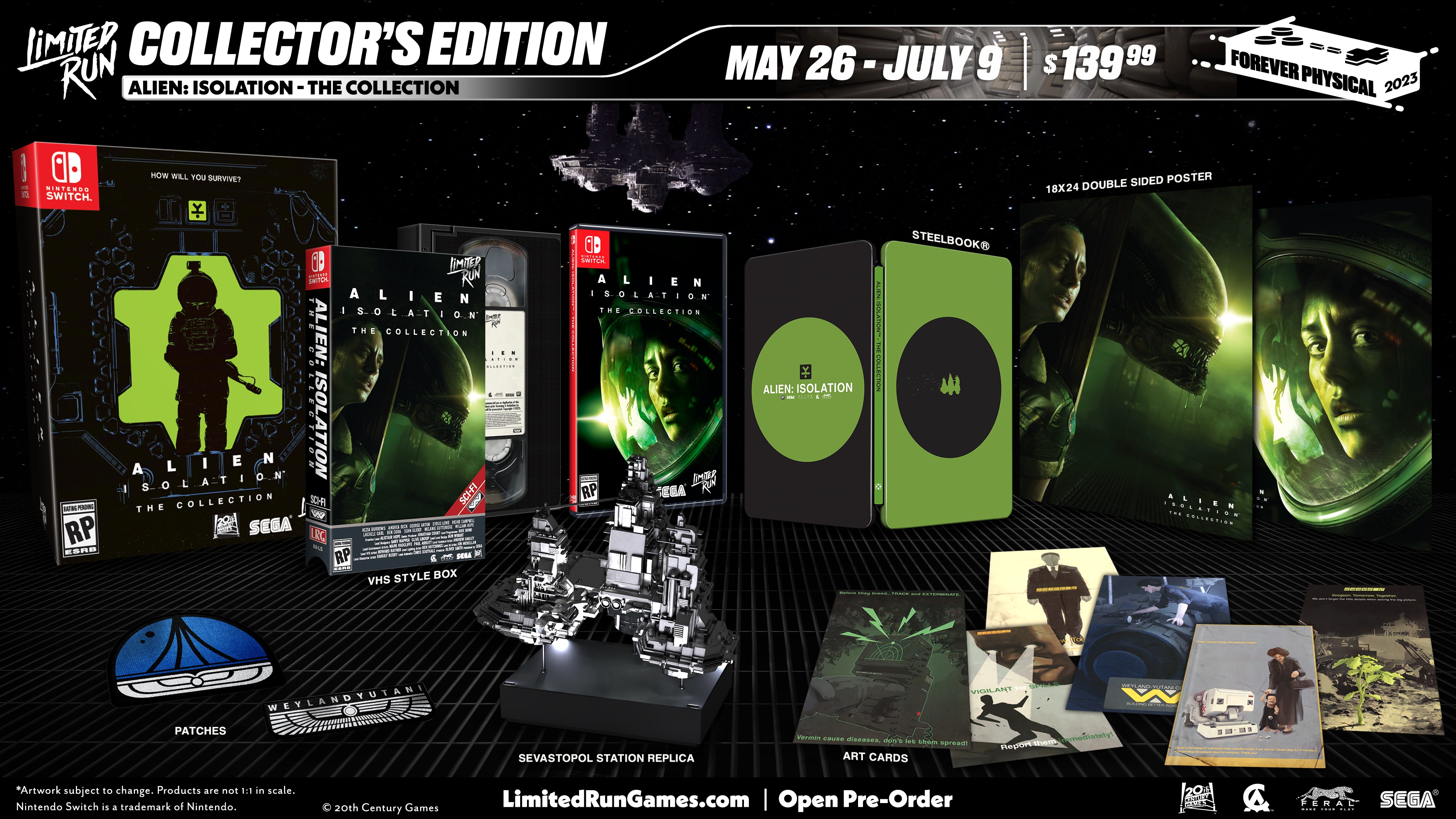 Alien: Isolation on Nintendo Switch Getting Physical Releases from Limited  Run Games - Alien vs. Predator Galaxy