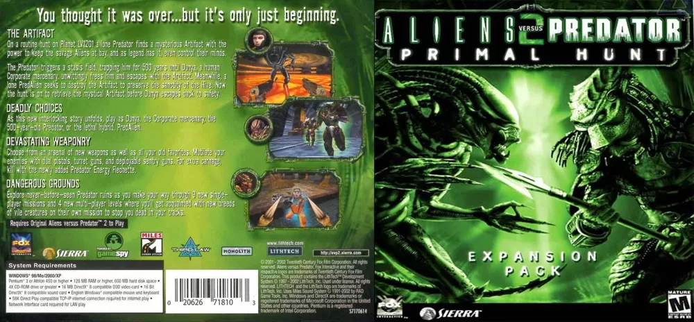 Monolith Productions on X: Aliens vs. Predator 2 was notable for its three  interwoven story campaigns, letting players assume the roles of Human, Alien,  and Predator. And its multiplayer allows all three
